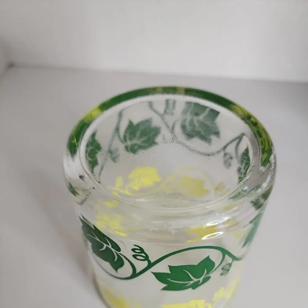 VTG Hazel Atlas Glass Sour Cream 4